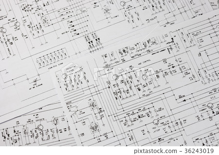 Electronics circuit schematic. Electronics circuit schematic. 36243019
