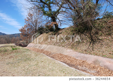 Uto老城堡廢墟Senjojiki和周圍的開放式護城河 36244654