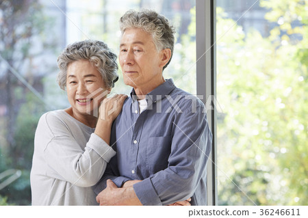 Family, old couple, old man, husband, wife 36246611