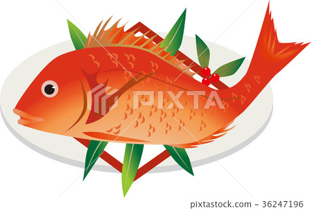 Figure of grilled salmon 36247196