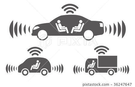 Automatic driving icon - Stock Illustration [36247647] - PIXTA