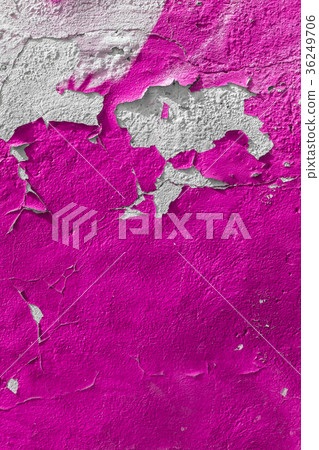 Old pink wall with the peeled-off paint Old pink wall with the peeled-off paint 36249706