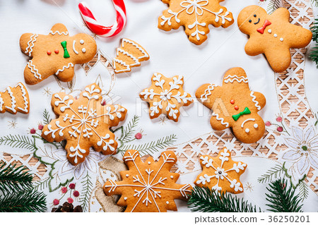 Christmas gingerbread cookies homemade  36250201