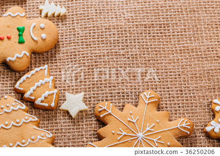 Christmas gingerbread cookies homemade 36250206