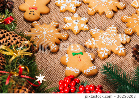 Christmas gingerbread cookies homemade  36250208