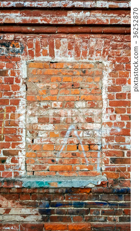 The brick wall, the window is bricked, the old The brick wall, the window is bricked, the old 36252870