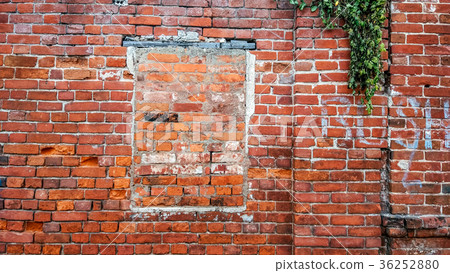 The brick wall, the window is bricked, the old The brick wall, the window is bricked, the old 36252880