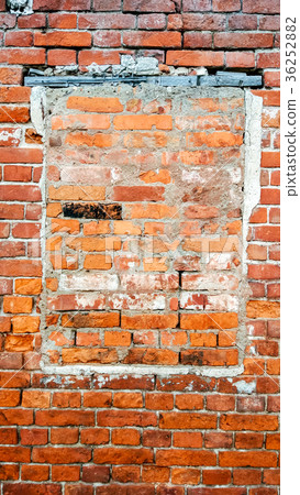 The brick wall, the window is bricked, the old The brick wall, the window is bricked, the old 36252882