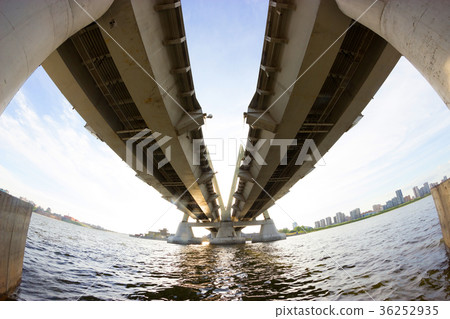 view under the big bridge view under the big bridge 36252935