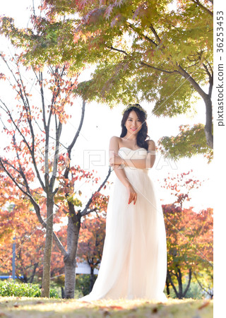 新娘，戶外，連衣裙 36253453