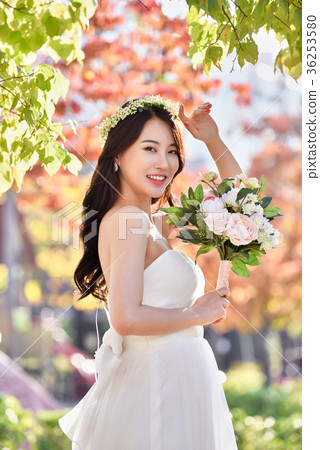 新娘,戶外,花束 新娘,戶外,花束 36253580