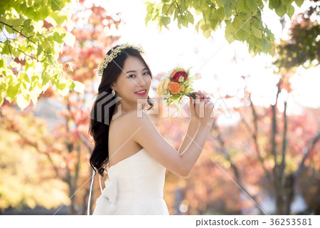 新娘,戶外,花束 新娘,戶外,花束 36253581
