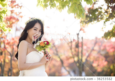 新娘,戶外,花束 新娘,戶外,花束 36253582