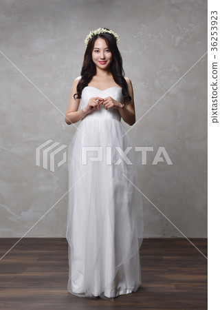 Bride, flower, dress 36253923