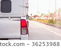 Rear cars Delivery vehicles logistic concept 36253988