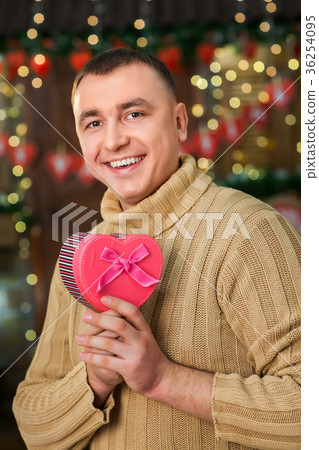 handsome teen celebrate valentine's day handsome teen celebrate valentine's day 36254095