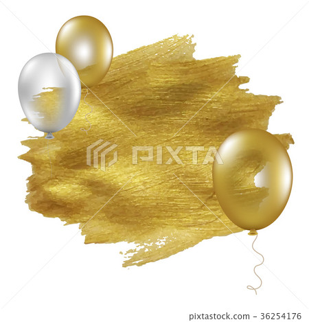 Golden Blot With Balloons Golden Blot With Balloons 36254176