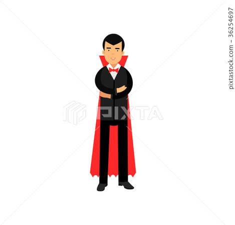 Vampire character posing with folded hands, Count Vampire character posing with folded hands, Count 36254697