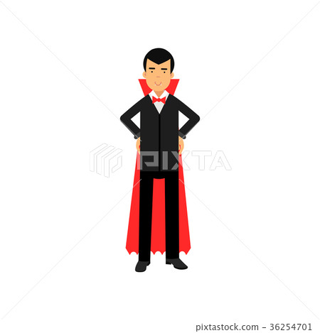 Vampire character posing with hands on a hip Vampire character posing with hands on a hip 36254701