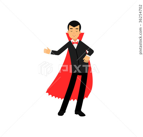 Vampire character doing welcome gesture, Count Vampire character doing welcome gesture, Count 36254702