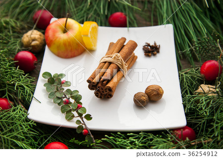 Cinnamon as main ingredient to make mulled wine. Cinnamon as main ingredient to make mulled wine. 36254912