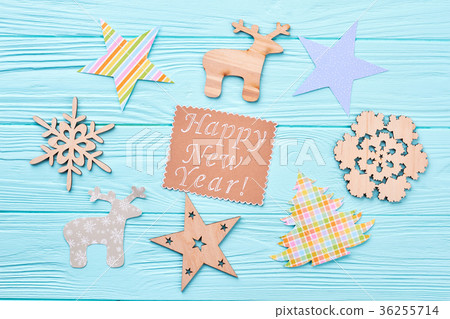 Happy New Year wooden background. Happy New Year wooden background. 36255714