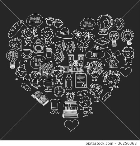 Paris, France. French class. French language. Boys 36256368