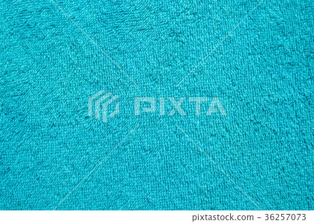Turquoise blue towel texture background close 36257073