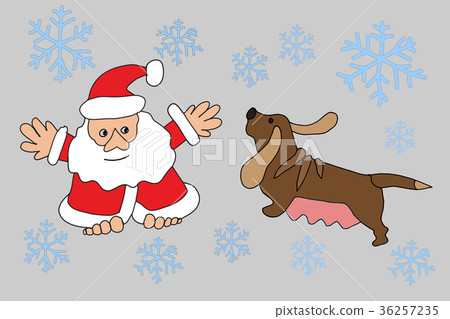 Santa Claus and Zodiac Dog 36257235
