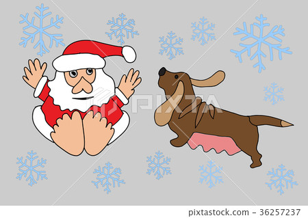 Santa Claus and Zodiac Dog Santa Claus and Zodiac Dog 36257237