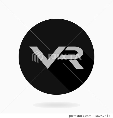 Fine Vector Flat Icon With VR Logo 36257417