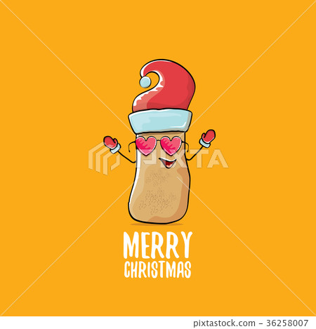 vector funky comic cartoon cute brown smiling 36258007