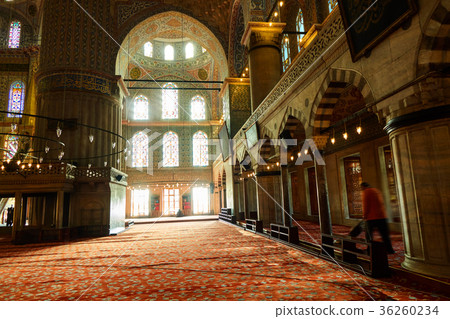Interior view of the mosque Suleymaniye.Turkey 36260234