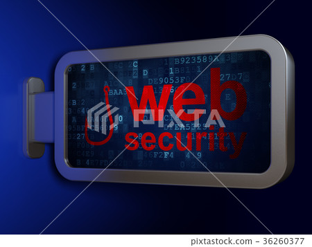 Privacy concept: Web Security and Fishing Hook on Privacy concept: Web Security and Fishing Hook on 36260377