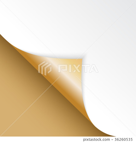 Shape of bent angle is free for filling gold color 36260535