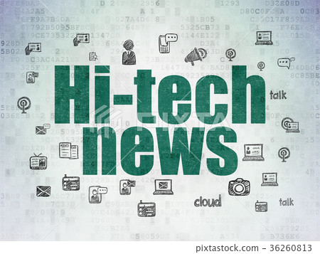 News concept: Hi-tech News on Digital Data Paper News concept: Hi-tech News on Digital Data Paper 36260813