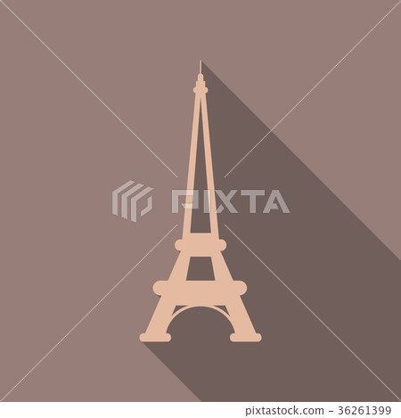 Eiffel tower icon. Noise texture. Vector Eiffel tower icon. Noise texture. Vector 36261399