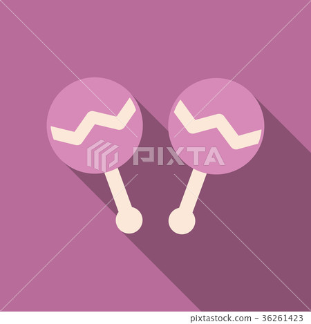 Maracas, maracas icon, musical instrument, beanbag 36261423