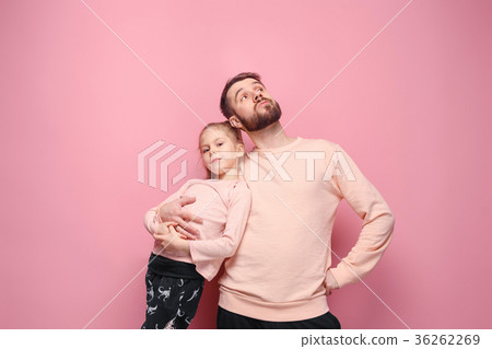Young father with his baby daughter Young father with his baby daughter 36262269