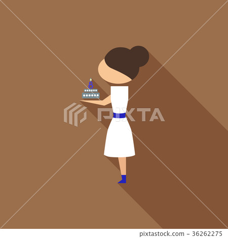 Vector illustration cartoon mother with present Vector illustration cartoon mother with present 36262275