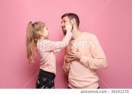 Young father with his baby daughter. The kid in 36262278