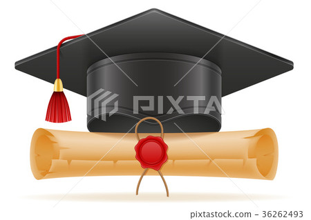 academic graduation mortarboard square cap 36262493
