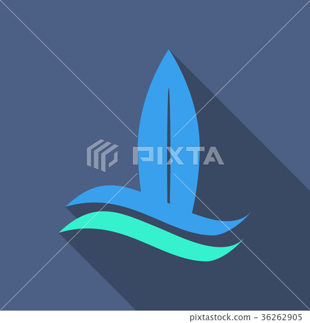 Color surfboard set. Sea extreme sport pattern Color surfboard set. Sea extreme sport pattern 36262905