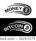 fast money bitcoin motion line coin vector 36263274