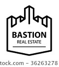 castle tower bastion symbol vector 36263278