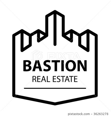 castle tower bastion symbol vector 36263278