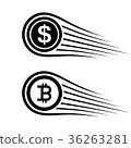 fast money bitcoin motion line coin vector 36263281