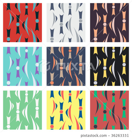 Set of patterns icons .Collection of swatches Set of patterns icons .Collection of swatches 36263331