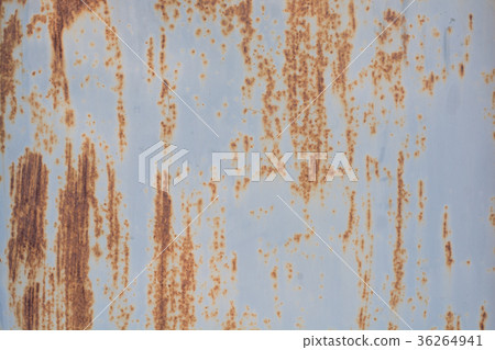Corroded white metal background. Rusted  36264941