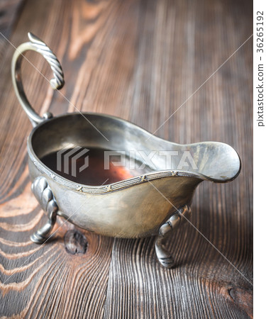Maple syrup in vintage sauce boat Maple syrup in vintage sauce boat 36265192